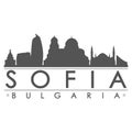 Sofia Silhouette Design City Vector Art