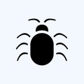 Icon Software Bug. suitable for Security symbol. glyph style. simple design editable. design template vector. simple illustration Royalty Free Stock Photo