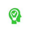 Business creative solutions green icon Royalty Free Stock Photo