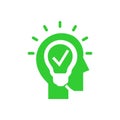 Business creative solutions green icon