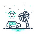 Mix icon for Somewhere, travel and tree