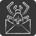 Icon Spam. related to Post Office symbol. chalk Style. simple design editable. simple illustration Royalty Free Stock Photo