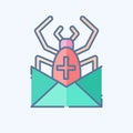 Icon Spam. related to Post Office symbol. doodle style. simple design editable. simple illustration Royalty Free Stock Photo