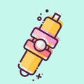 Icon Spark Plug. related to Car Parts symbol. MBE style. simple design editable. simple illustration
