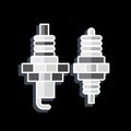 Icon Spark Plug. related to Racing symbol. glossy style. simple design editable. simple illustration