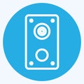 Icon Speakers - Blue Eyes Style - Simple illustration,Editable stroke