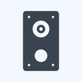 Icon Speakers - Glyph Style - Simple illustration,Editable stroke