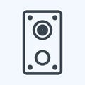 Icon Speakers - Line Style - Simple illustration,Editable stroke