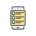 Color illustration icon for Specialties, mobile and app