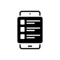 Black solid icon for Specialties, mobile and app