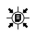 Black solid icon for Specifically, especially and particular Royalty Free Stock Photo