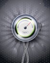 Icon speedometer or clock. EPS10 Royalty Free Stock Photo