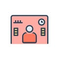 Color illustration icon for Spend, debt and recurring