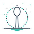 Mix icon for Spoon, tablespoon and ladle