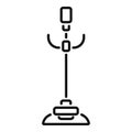 Icon of a standing microphone Royalty Free Stock Photo
