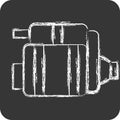 Icon Starter Car. related to Car Parts symbol. chalk Style. simple design editable. simple illustration Royalty Free Stock Photo