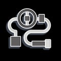 Icon Steering System. related to Car Maintenance symbol. glossy style. simple design editable. simple illustration Royalty Free Stock Photo