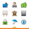 Icon sticker set - finance