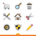 Icon sticker set - web universal