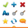 Icon sticker set - web universal