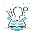 Mix icon for Storytelling, narration and stories Royalty Free Stock Photo