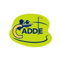 Caddie and Golfer Golf Course Icon Royalty Free Stock Photo