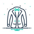 Mix icon for Suit, formal and getup