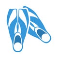 Icon Of Swimming Flippers Royalty Free Stock Photo