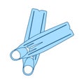 Icon Of Swimming Flippers