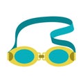 Icon of swimming goggles. Sport equipment illustration. For training and competition design.