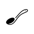 Black solid icon for Tablespoon, spoon and teaspoon