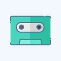 Icon Tape. related to Podcast symbol. doodle style. simple design editable. simple illustration Royalty Free Stock Photo