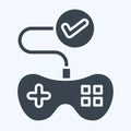Icon Testing. related to Art and Media symbol. glyph style. simple design editable