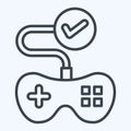 Icon Testing. related to Art and Media symbol. line style. simple design editable