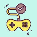 Icon Testing. related to Art and Media symbol. MBE style. simple design editable