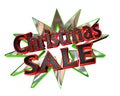 Icon with text Christmas sale on a white background Royalty Free Stock Photo