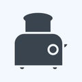 Icon Toaster. suitable for Kitchen Appliances symbol. glyph style. simple design editable. design template vector. simple