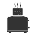 Icon toaster, toaster and toast