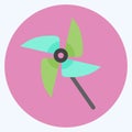 Icon Toy Fan - Flat Style - Simple illustration Royalty Free Stock Photo