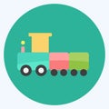 Icon Toy Train. suitable for Baby symbol. flat style. simple design editable. design template vector. simple symbol illustration Royalty Free Stock Photo