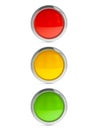 Icon traffic lights with highlight Royalty Free Stock Photo