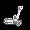 Icon Trencher. related to Construction Vehicles symbol. glossy style. simple design editable. simple illustration