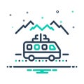 Mix icon for Trips, promenade and excursion