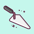 Icon Trowel. suitable for Garden symbol. MBE style. simple design editable. design template vector. simple illustration