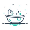 Mix icon for Tub, baths and bathtub