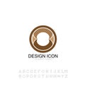 Icon typography font symbo sign graphic design element