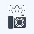 Icon Underwater Photography. related to Photography symbol. glyph style. simple design editable. simple illustration