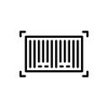 Black line icon for Upc, barcode and scan