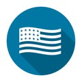 Icon USA flag,american National flag,Vector illustration