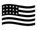 Icon USA flag,american National flag,Vector illustration